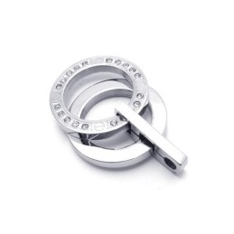 Collier Avec Pendentif En Argent Et Titane Pur Pour Homme (Neuf)