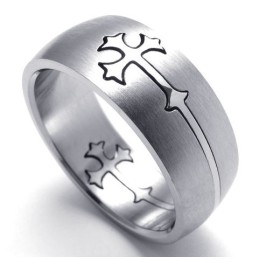 Bague En Titane De Haute Qualité, Design Astucieux, Couleur Brillante