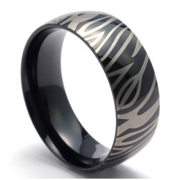 Bague En Titane De Qualité Stable, Motifs Tendance, Couleurs Délicates