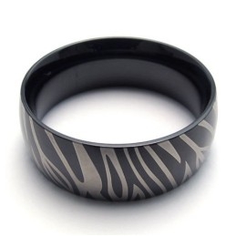 Bague En Titane De Qualité Stable, Motifs Tendance, Couleurs Délicates