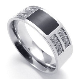 Bague En Titane Au Design Magnifique Et Aux Couleurs Éclatantes Pour Une Longue Histoire