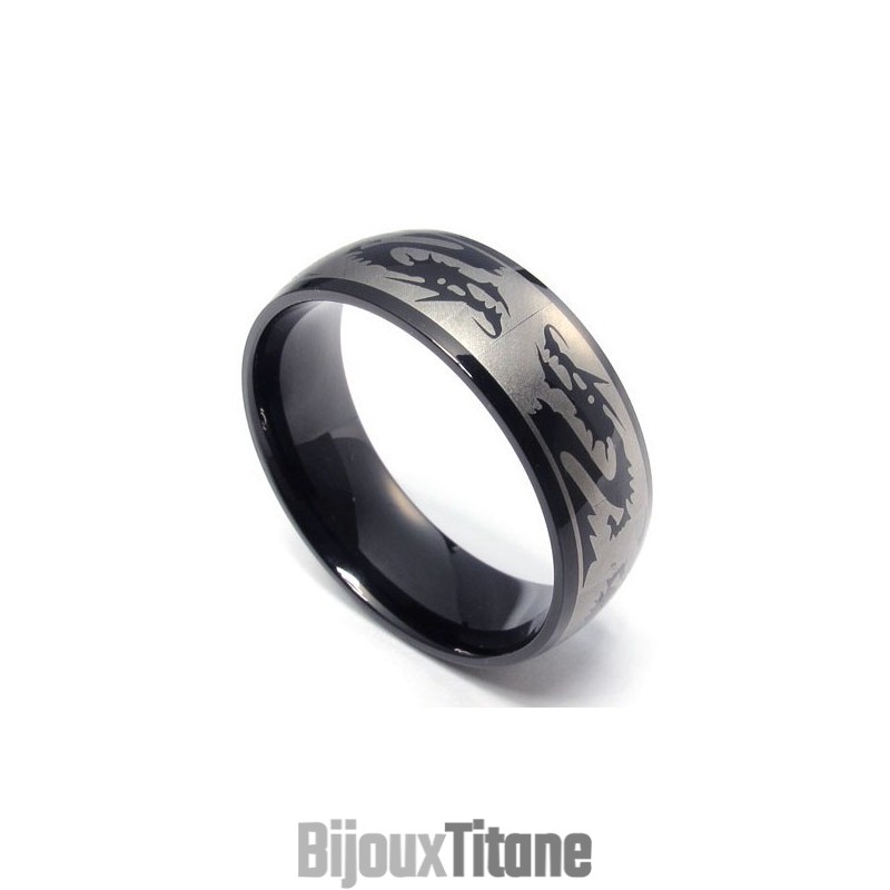 Bague En Titane D'Excellente Qualité, Motifs Tendance, Couleurs Délicates