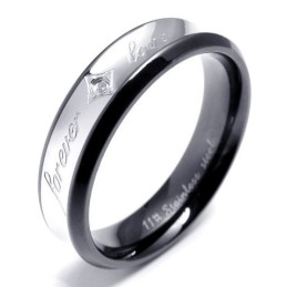 Bague En Titane Élégante, Couleur Brillante, Durable Et Pratique