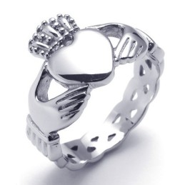 Magnifique Design, Couleur Brillante, La Reine De La Bague En Titane De Qualité