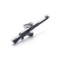 Collier Avec Pendentif Fusil Ak47 En Titane Pur Doré Pour Homme
