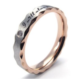 Bague En Titane Élégante, Couleur Brillante, Réputation Fiable