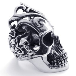 Bague En Titane À Motifs Tendance, Couleur Brillante, Réputation Fiable