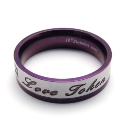 Bague En Titane De Qualité Supérieure Avec Un Beau Design Et De Belles Couleurs