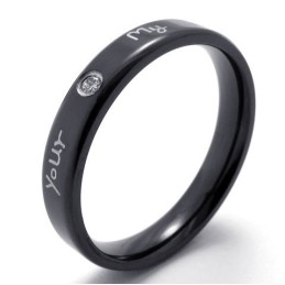 Bague En Titane De Qualité Supérieure Aux Couleurs Délicates Et Au Design Astucieux