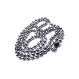 Collier Avec Pendentif Binocle En Titane Pur Et Argent Doré