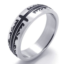 Bague En Titane À Motifs Tendance, Couleur Brillante, Qualité Fiable