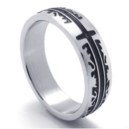 Bague En Titane À Motifs Tendance, Couleur Brillante, Qualité Fiable