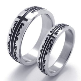 Bague En Titane À Motifs Tendance, Couleur Brillante, Qualité Fiable