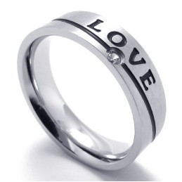 Bague En Titane Au Design Magnifique Et À La Couleur Éclatante Pour Une Réputation Durable