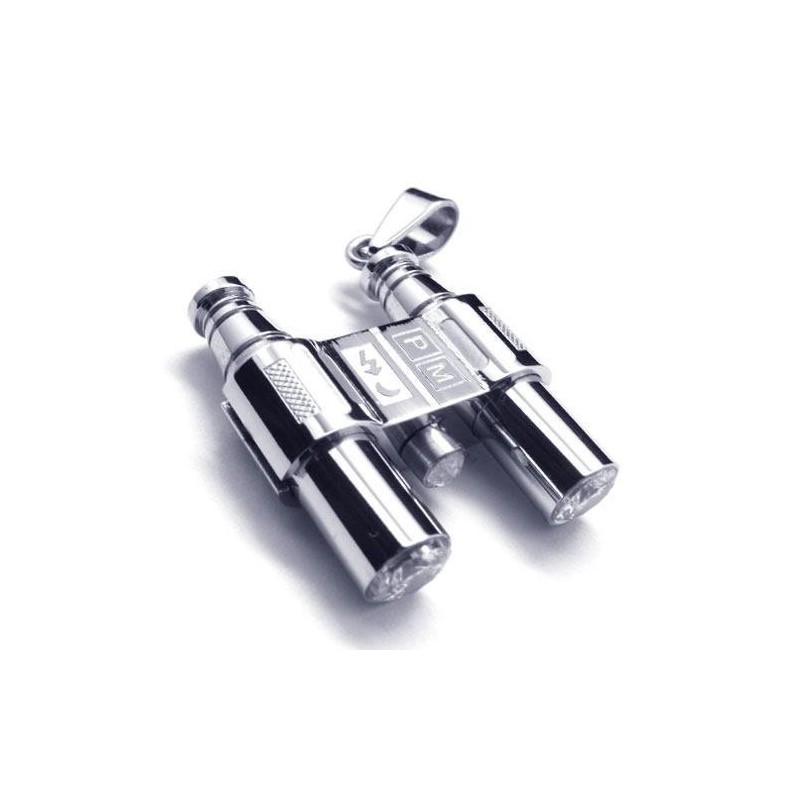 Collier Avec Pendentif Télescope En Argent Et Titane Pur Pour Homme Collier Avec Pendentif Télescope En Argent Et Titane Pur Pour Homme