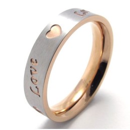Bague En Titane À La Forme Élégante Et À La Couleur Brillante Pour Une Réputation Durable