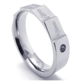 Bague En Titane Élégante, Couleur Brillante, Durable Et Pratique