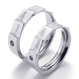 Bague En Titane Élégante, Couleur Brillante, Durable Et Pratique