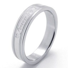 Bague En Titane Au Design Élégant Et Aux Couleurs Éclatantes Pour Une Excellente Réputation Au Pays Et À L'Étranger