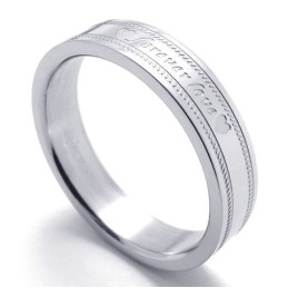 Bague En Titane Élégante Et Brillante Pour Une Excellente Réputation Au Pays Et À L'Étranger