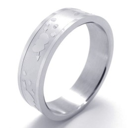 Fabrication Habile, Brillance Des Couleurs Pour Gagner Les Éloges Chaleureux Des Clients Bague En Titane