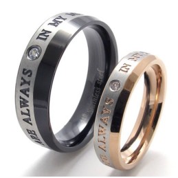 Bague En Titane De Qualité Supérieure, Design Astucieux Et Éclat Des Couleurs