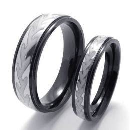 Bague En Titane De Qualité Supérieure, Design Astucieux Et Couleurs Délicates