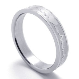 Bague En Titane De Qualité Supérieure, Forme Élégante, Couleur Brillante