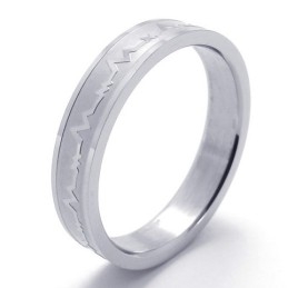 Bague En Titane De Qualité Supérieure, Forme Élégante, Couleur Brillante