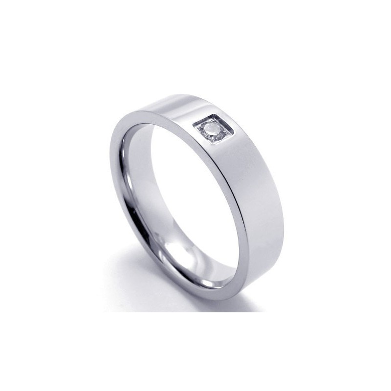 Bague En Titane De Forme Élégante Et Brillante, Réputée Pour Sa Qualité Supérieure