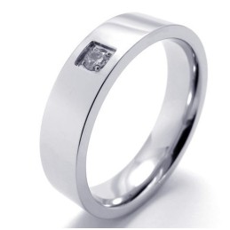 Bague En Titane De Forme Élégante Et Brillante, Réputée Pour Sa Qualité Supérieure