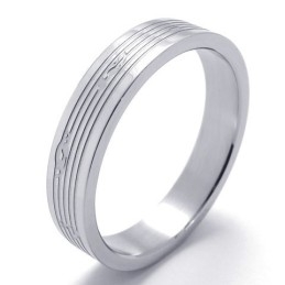 Bague En Titane De Renommée Mondiale, Couleur Brillante Et Design Habile