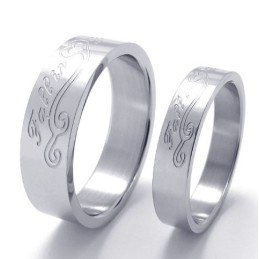 Bague En Titane Élégante, Couleur Brillante, Qualité Et Quantité Garanties
