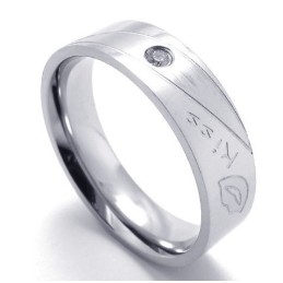 Bague En Titane De Qualité Supérieure, Motifs Tendance, Couleurs Éclatantes