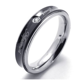 Bague En Titane De Haute Qualité, Design Astucieux, Couleur Brillante
