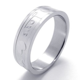 Motifs À La Mode, Couleur Brillante, La Bague En Titane De Qualité Supérieure
