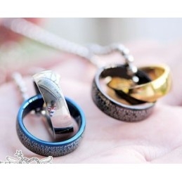 Bagues Croix Bibliques, Amoureux, Couples, Colliers En Titane, Pendentifs