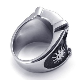 Bague En Titane De Qualité Fiable, Motifs À La Mode, Couleurs Délicates