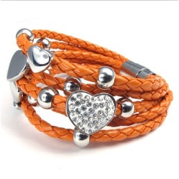 Bracelet En Cuir Inoxydable De Qualité Fiable Et Au Design Magnifique