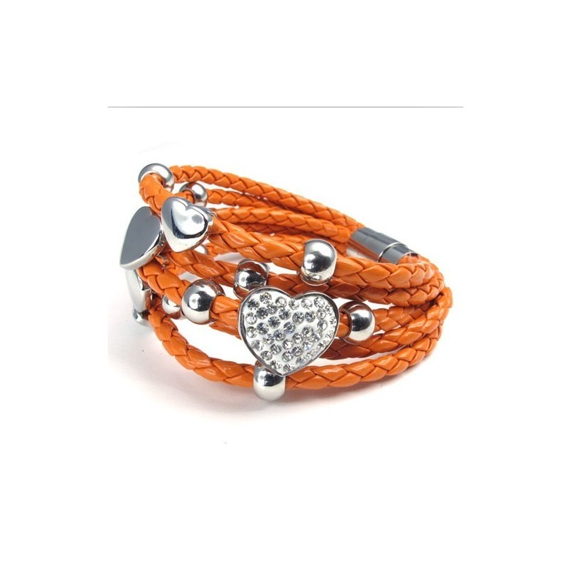 Bracelet En Cuir Inoxydable De Qualité Fiable Et Au Design Magnifique Bracelet En Cuir Inoxydable De Qualité Fiable Et Au Design Magnifique