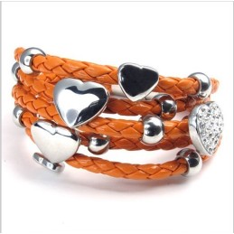 Bracelet En Cuir Inoxydable De Qualité Fiable Et Au Design Magnifique