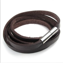 Bracelet En Cuir Titane De Qualité Fiable Et Aux Couleurs Délicates Au Design Astucieux