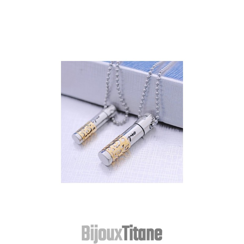 Collier Pendentif En Titane Jaune Tendance Pour Amoureux Collier Pendentif En Titane Jaune Tendance Pour Amoureux