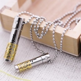 Collier Pendentif En Titane Jaune Tendance Pour Amoureux