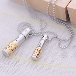 Collier Pendentif En Titane Jaune Tendance Pour Amoureux