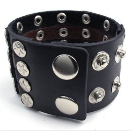Bracelet En Cuir Titane De Qualité Fiable Et Aux Couleurs Délicates Et Finement Travaillées