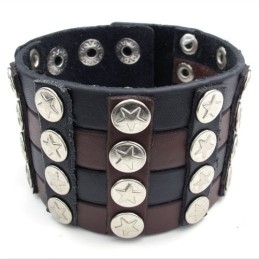 Bracelet En Cuir Titane De Qualité Fiable Et Aux Couleurs Délicates Et Finement Travaillées