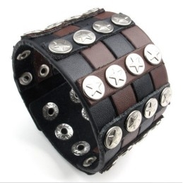 Bracelet En Cuir Titane De Qualité Fiable Et Aux Couleurs Délicates Et Finement Travaillées