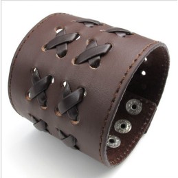 Bracelet En Cuir Titane De Qualité Fiable Et Aux Couleurs Délicates Et Finement Travaillées