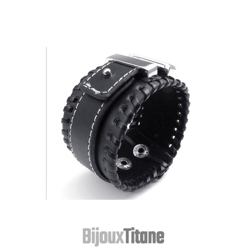 Bracelet En Cuir Titane D'Excellente Qualité, Aux Couleurs Délicates Et Au Design Astucieux Bracelet En Cuir Titane D'Excellente Qualité, Aux Couleurs Délicates Et Au Design Astucieux